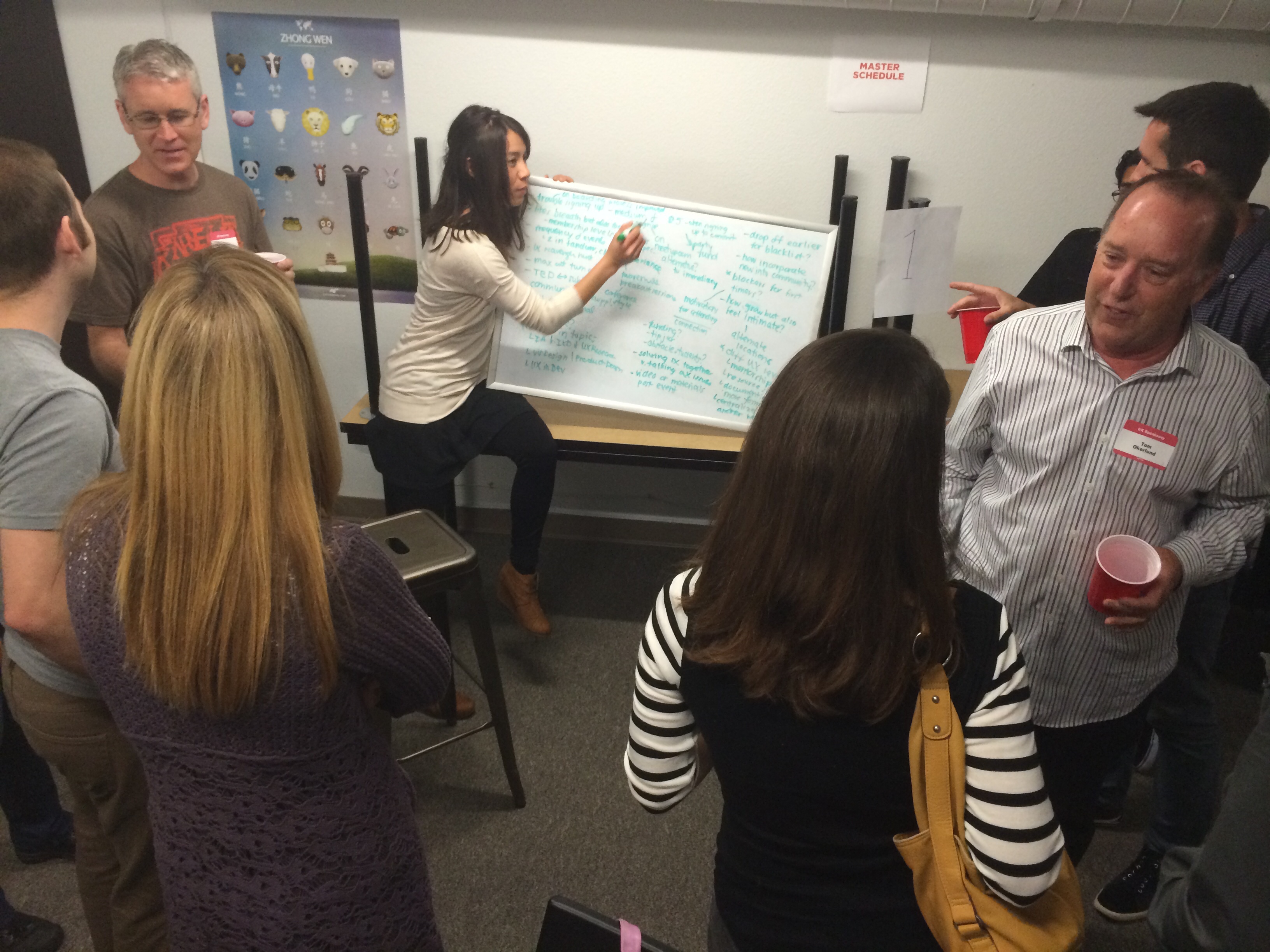 UX Speakeasy volunteers collaborating at a workshop