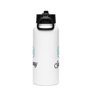 UX Stainless steel water bottle with a straw lid